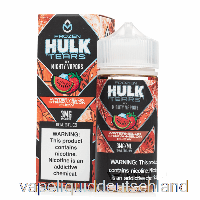 Gefrorene Wassermelonen-Strohmelonen-Kaumasse – Hulk-Tränen – 100 Ml, 3 Mg Vape-Flüssigkeit